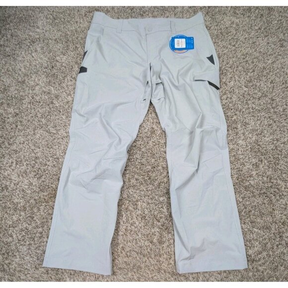 NEW Columbia Force XII Pants Mens 36x30 Gray PFG Fishing UPF 50 Cargo Outdoor - Picture 1 of 7